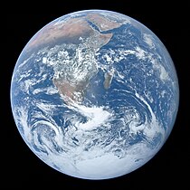 "Den blå juvel" - fotografi af Jorden, taget af Apollo 17