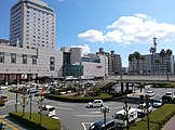 2016年の徳島駅前