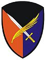 Oznaka rozpoznawcza 104. batalionu logistycznego BWD WKP-W na mundur wyjściowy (2017).