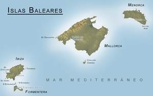 Карта Балеарських островів
