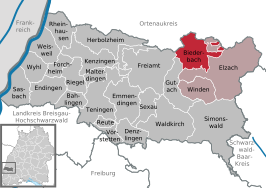 Kaart van Biederbach