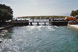 Svarta Drin rinner ut från Ohridsjön.