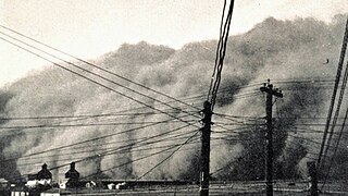 Un haboob approche de Spearman, au Texas, le 14 avril 1935. (Photo du NOAA).