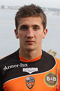 Mathias Autret avec le FC Lorient.