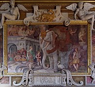 Detalle decorativo de la Galería de Francisco I (Castillo de Fontainebleau)