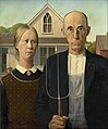 Image 2American Gothic, a 1930 painting by Grant Wood, has been in the collection of the Art Institute of Chicago since shortly after its creation. The painting is one of the most familiar images in 20th-century American art and has been widely parodied in popular culture. Image credit: Grant Wood (painter), Google Art Project (digital file), DcoetzeeBot (upload) (from Portal:Illinois/Selected picture)