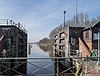 Hunsingosluis met sluismeestershuisje (Kleine Sluis)