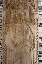 Thumbnail for File:Jacopo di piero guidi, lastra tombale del musicista franco landini, 1397, 02.jpg