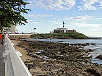 De vuurtoren Farol Da Barra