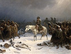 Napóleon visszavonulása Moszkvából, Adolph Northen festménye