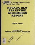 Thumbnail for File:Nevada BLM statewide wilderness report - draft (IA nevadablmstatewi06unit).pdf