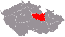 Letak Daerah Pardubice di Ceko
