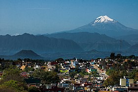 Pannakakita ti pantok ti Orizaba manipud idiay Xalapa, Veracruz, Mehiko