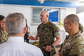 Senior Enlisted Advisor to the Chairman (SEAC) U.S. Marine Corps Sergeant Major Troy E. Black visited United States veterans in Santo Domingo, Dominican Republic, 26 April 2024 - 10.jpg