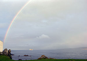 Schiff vor Greencastle, Lough Foyle (2004)