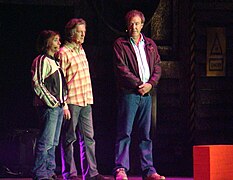 Top Gear team Richard Hammond, James May and Jeremy Clarkson 31 October 2008.jpg