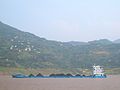 A coal barge on the Yangtze