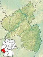 Lagekarte von Rheinland-Pfalz