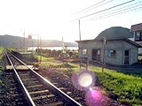 待合室改築前の駅全体（2004年7月）