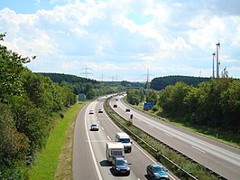 A61 bij Wiebelsheim