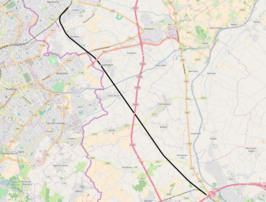 Spoorlijn 75A op de kaart