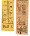 Tickets de tramways émis par la Compagnie Est Parisien (avant 1921).