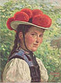 Woman from Gutach, oil painting by Wilhelm Hasemann, c. 1900