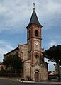 Le clocher de l'église, vue ouest.