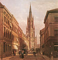 Blick durch die Königstraße, um 1890