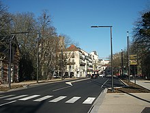 Entrée de Vichy depuis le pont de Bellerive en 2020