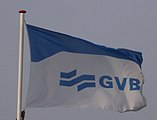 Flagge der Öffentlichen Transportgesellschaft GVB Amsterdam