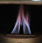 Combustion de gaz naturel