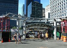 Entrance to the South Ferry–Whitehall Street station