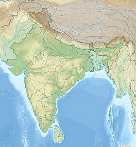 Crvena utvrda na zemljovidu Indije