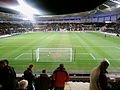 A view of the South Stand from the North Stand before the match against Burnley on 4 March 2008.