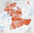 Distritos del cantón de Berna hasta el 31 de diciembre de 1978