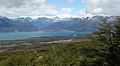 Vista del Lago Fagnano, en Tierra del Fuego, Región de Magallanes.