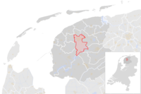 Ligking vaan Leeuwarden in Friesland