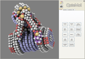 Скриншот программы QuteMol