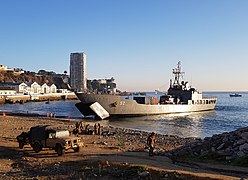 Landing ship Rancagua (LST-92), BATRAL class, Chilean Navy, 1983