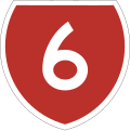 State Highway 6 marker