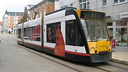 Tramvaj Siemens Combino v Nordhausenu (2011)