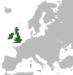 Location of Jungtinė karalystė