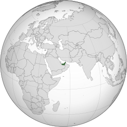 Emirati Arabi Uniti - Localizzazione