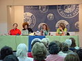 Angela Davis en el lanzamiento del libro "Mujer, Genero y Raza" en el Circulo de Bellas Artes de Madrid, España 2005