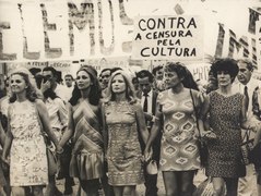 Artistas protestam contra a Ditadura Militar - Tônia Carreiro, Eva Wilma, Odete Lara, Norma Bengell e Cacilda Becker.tif