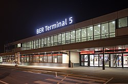 Terminal 5 på Berlin Brandenburgs flygplats