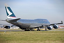Cathay Pacific Cargo Boeing 747-400BCF at London Heathrow Airport