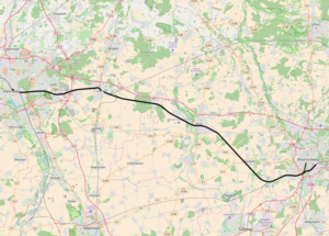 Spoorlijn Hannover - Braunschweig op de kaart