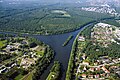 Loko de solena ekfoso de kanalo Odro-Danubo (la 8-an de decembro 1939) hodiaŭ. Al Gliwica kanalo ligas 6 km longa sektoro de la kanalo Odro-Danubo